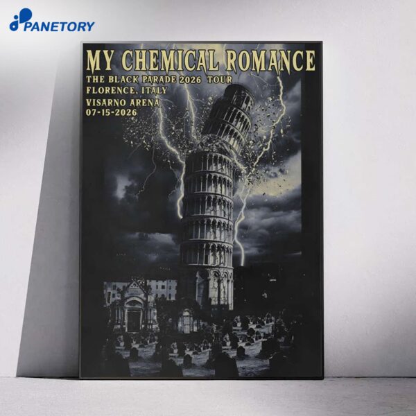 My Chemical Romance Visarno Arena Florence Italy Jul 15 2026 Poster