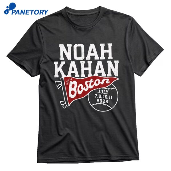 Noah Kahan 2026 Fenway Park T-Shirt