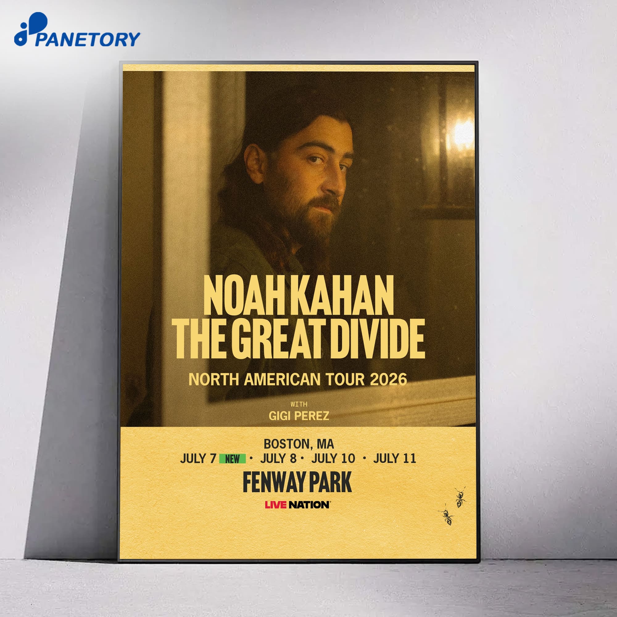 Noah Kahan The Great Divide Tour Fenway Park Poster 2026 4 Noah Kahan The Great Divide Tour Fenway Park Poster 2026 1