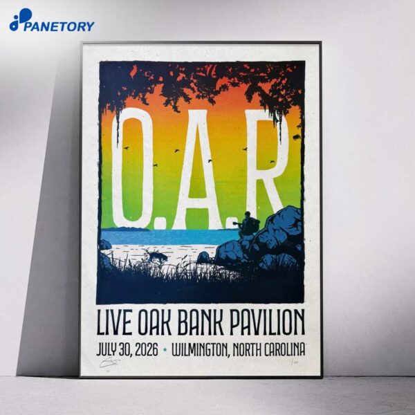 O.A.R. Wilmington NC Jul 30 2026 Poster