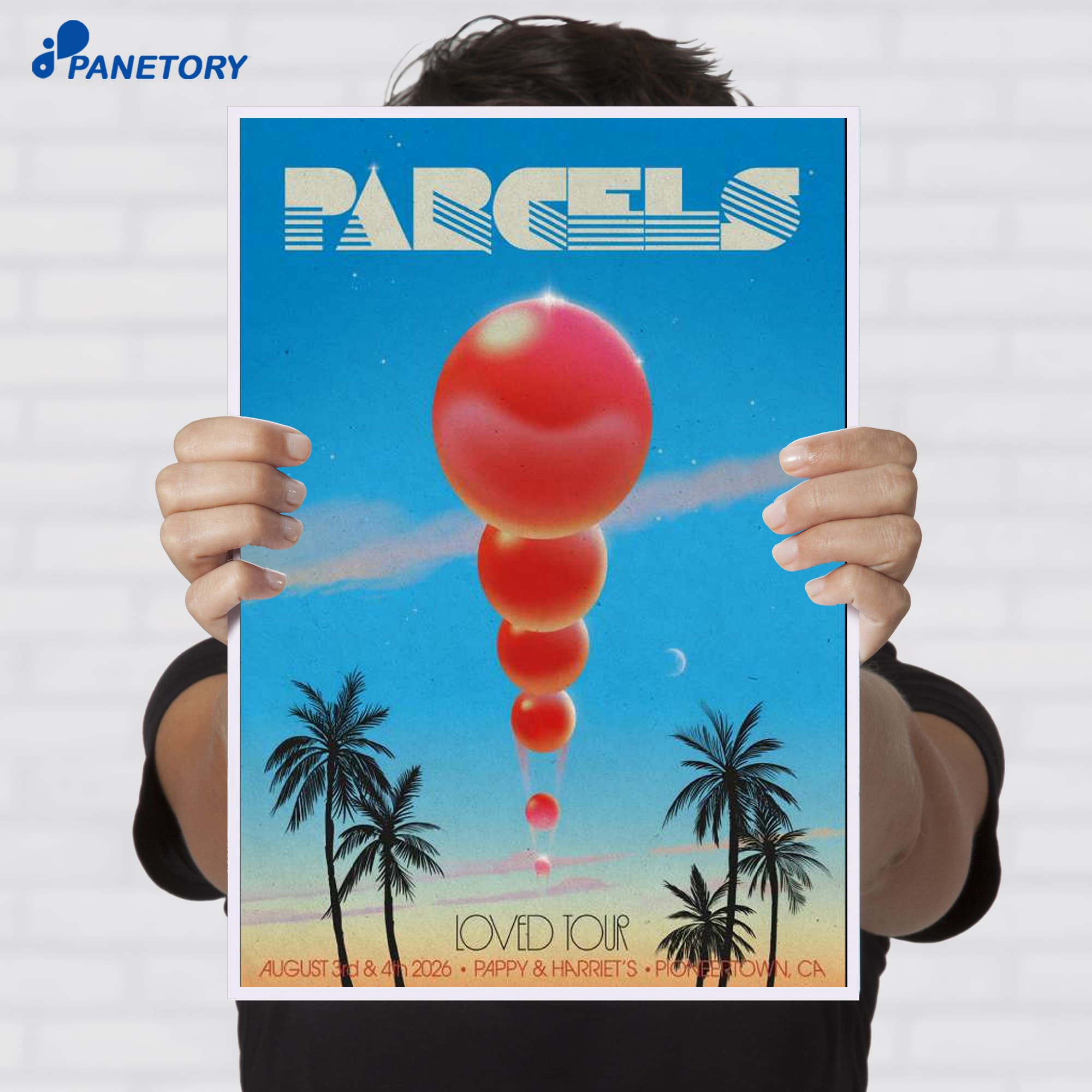 Parcels Pioneertown Ca On Tour Aug 3-4 2026 Poster Parcels Pioneertown Ca On Tour Aug 3-4 2026 Poster
