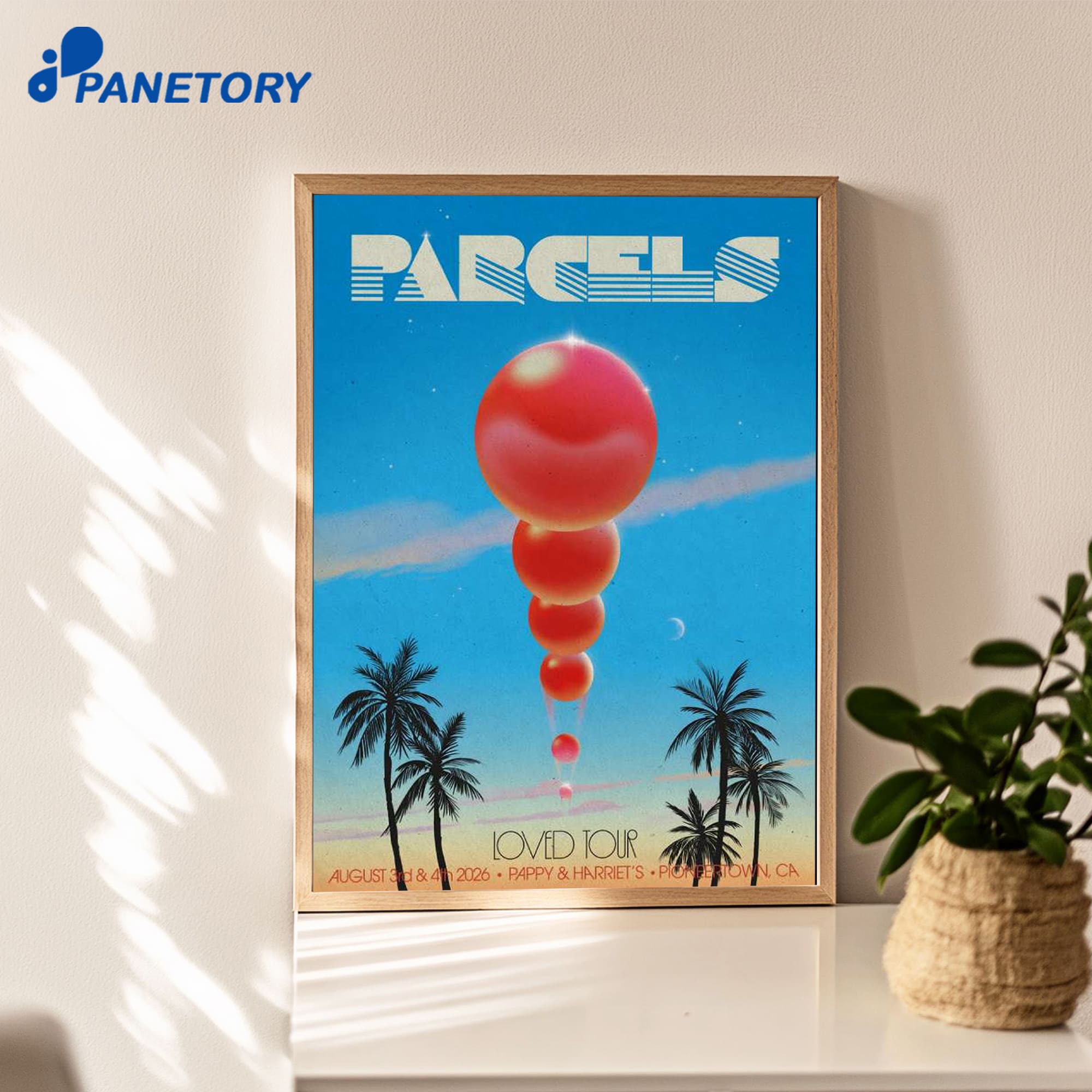 Parcels Pioneertown Ca On Tour Aug 3-4 2026 Poster Parcels Pioneertown Ca On Tour Aug 3-4 2026 Poster