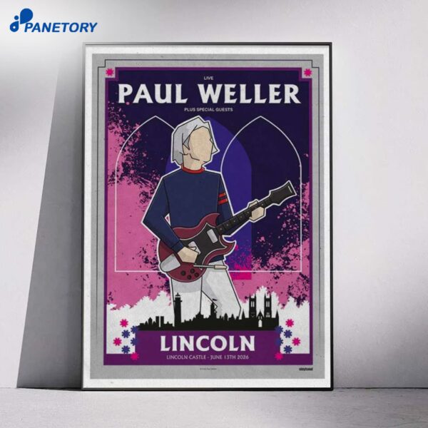 Paul Weller Lincoln Castle Jun 13 2026 Poster