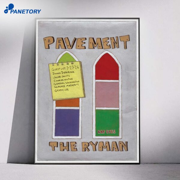 Pavement Nashville TN Jul 27 2026 Poster