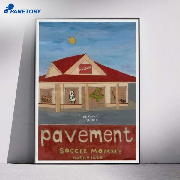 Pavement Nashville TN Tour Jul 28 2026 Poster