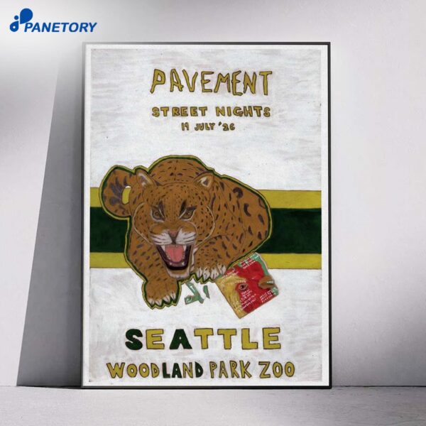 Pavement Woodland Park Zoo Amphitheatre Seattle WA Jul 19 2026 Poster