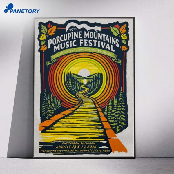 Porcupine Mountains Michigan Music Festival 2026 Poster