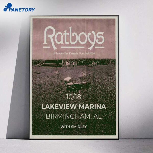 RatBoys Birmingham Tour Oct 18 2026 Poster