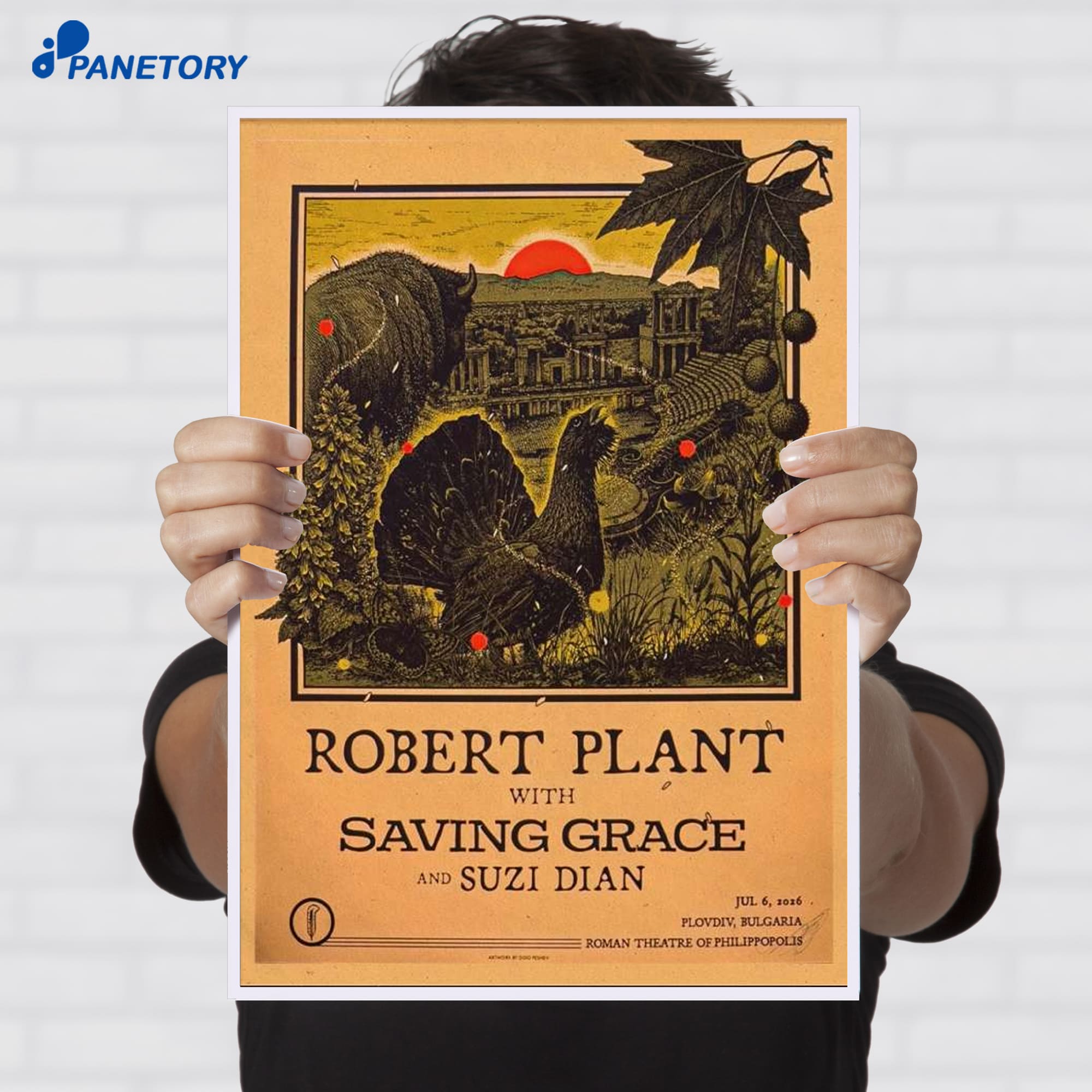 Robert Plant &Amp; Saving Grace Plovdiv Bulgaria Jun 7 2026 Poster Robert Plant &Amp; Saving Grace Plovdiv Bulgaria Jun 7 2026 Poster