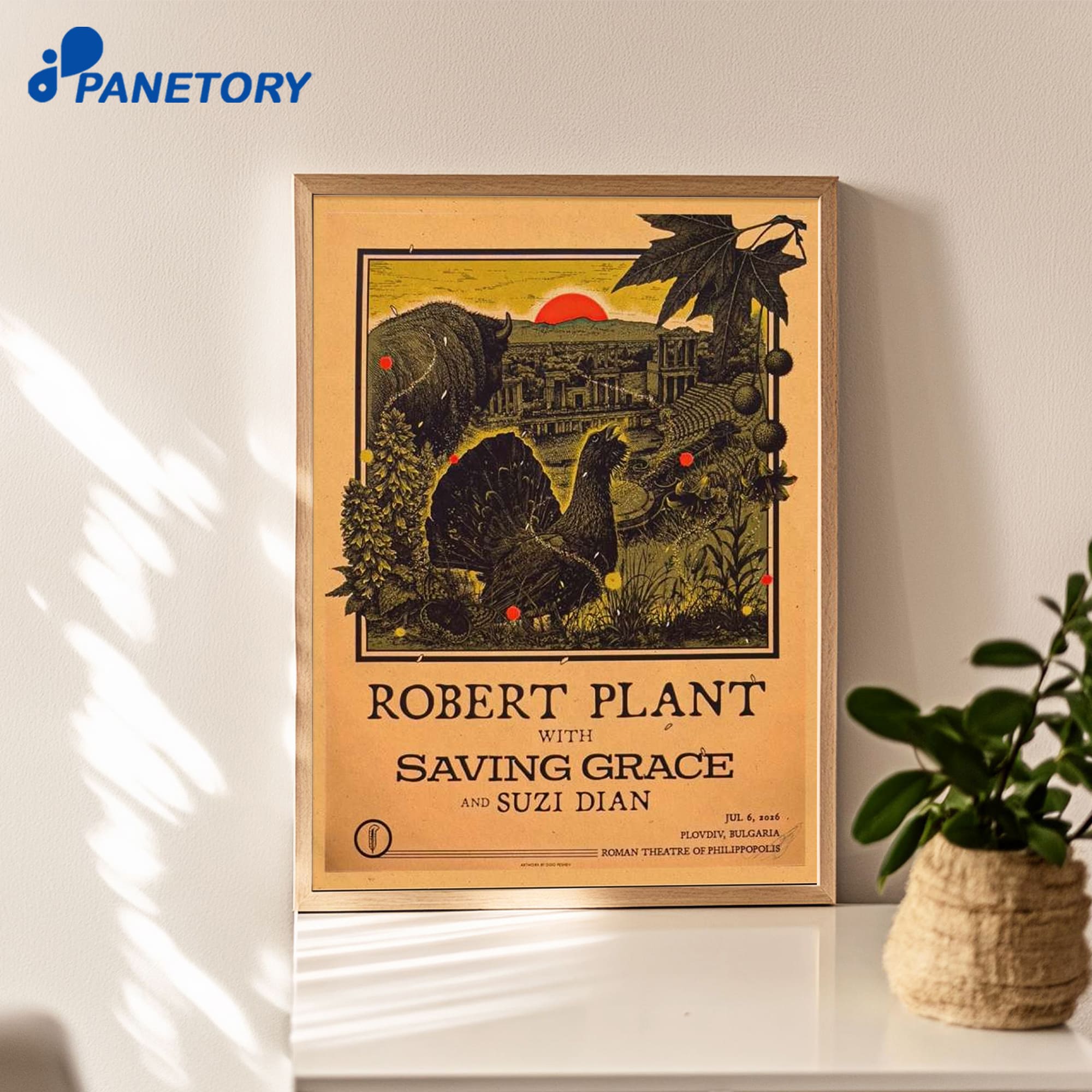 Robert Plant &Amp; Saving Grace Plovdiv Bulgaria Jun 7 2026 Poster Robert Plant &Amp; Saving Grace Plovdiv Bulgaria Jun 7 2026 Poster