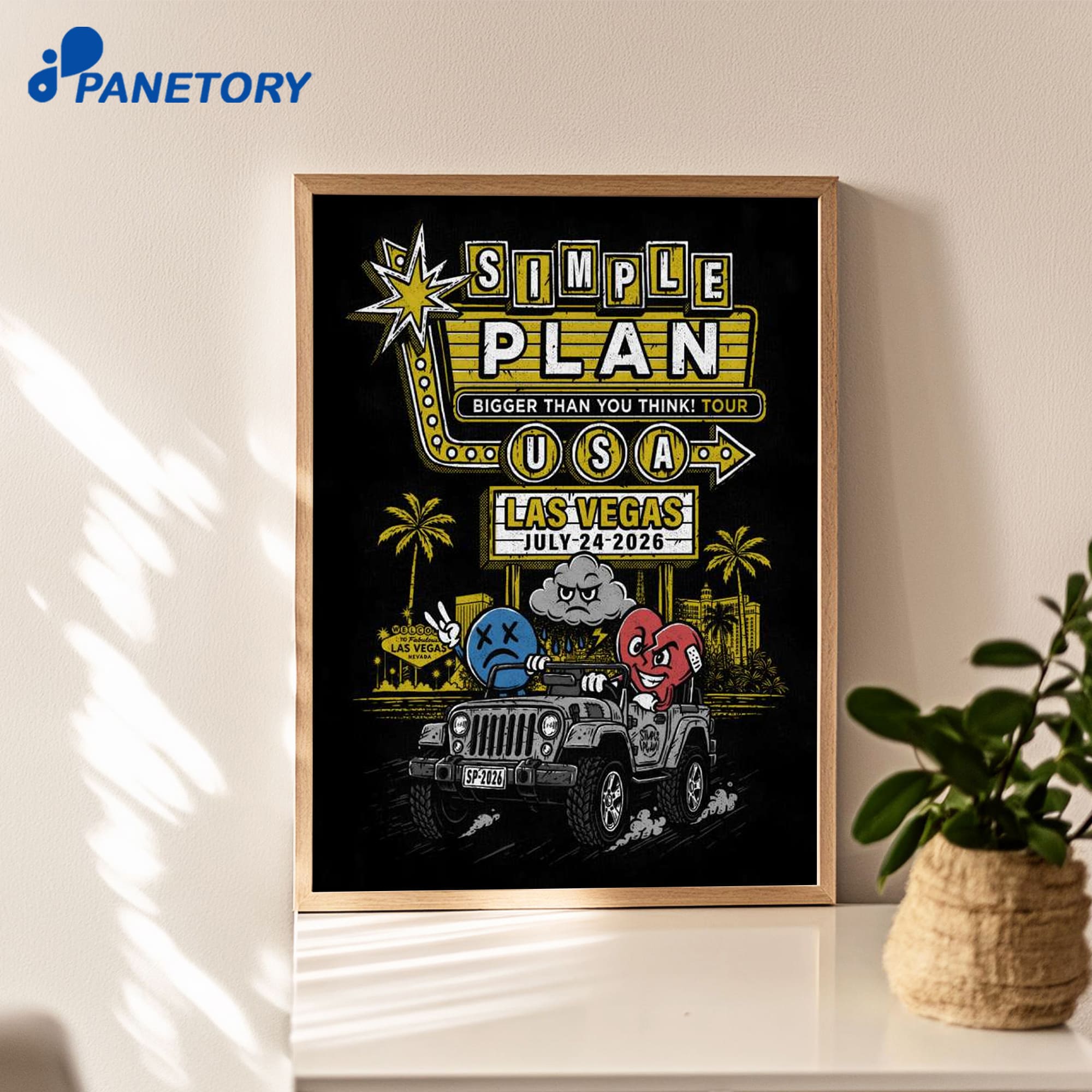Simple Plan Las Vegas Nv Tour Jul 24 2026 Poster Simple Plan Las Vegas Nv Tour Jul 24 2026 Poster