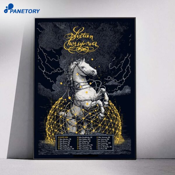 Sixteen Horsepower Europe Tour 2026 Poster