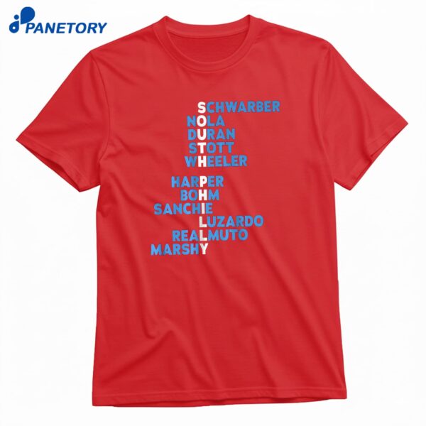 South Philly Baseball Names 2026 T-Shirt