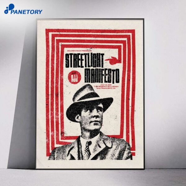 Streetlight Manifesto San Francisco CA Jul 13 2026 Poster
