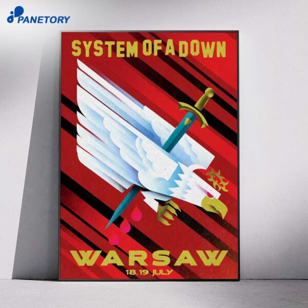 System Of A Down Warsaw Poland Jul 18-19 2026 Poster