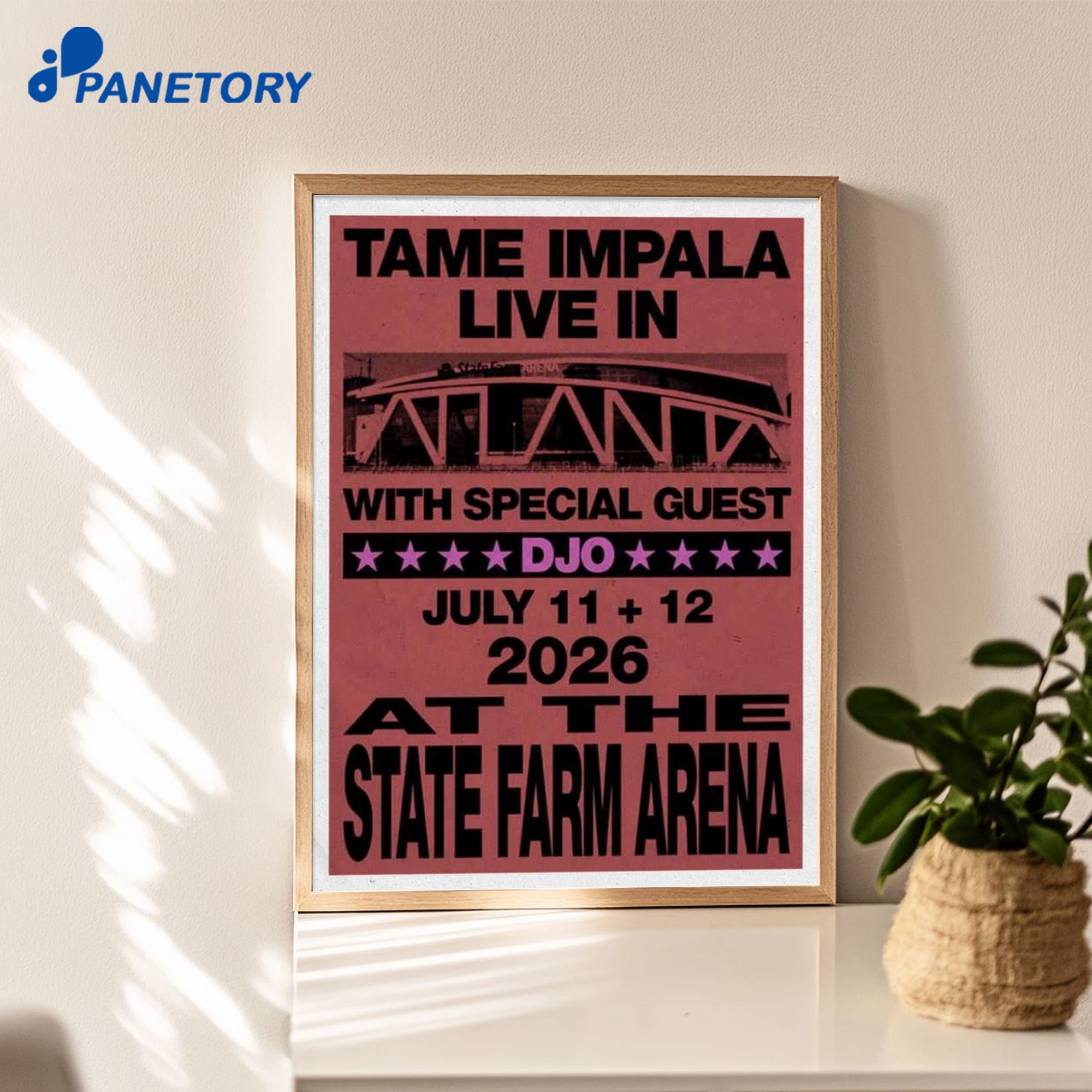 Tame Impala Concert State Farm Arena Atlanta Ga Jul 12 2026 Poster Tame Impala Concert State Farm Arena Atlanta Ga Jul 12 2026 Poster