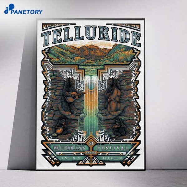 Telluride Bluegrass Festival Telluride CO Jun 18-21 2026 Poster