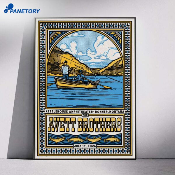 The Avett Brothers Kettlehouse Amphitheater Bonner MT Jul 19 2026 Poster