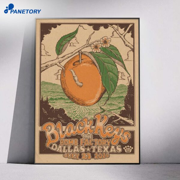 The Black Keys The Bomb Factory Dallas TX Jul 23 2026 Poster