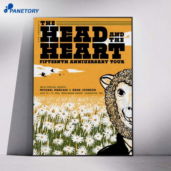 The Head And The Heart Remlinger Farms Carnation WA Jul 10-11 2026 Poster