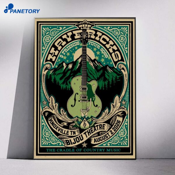 The Mavericks Knoxville TN Tour Aug 2 2026 Poster