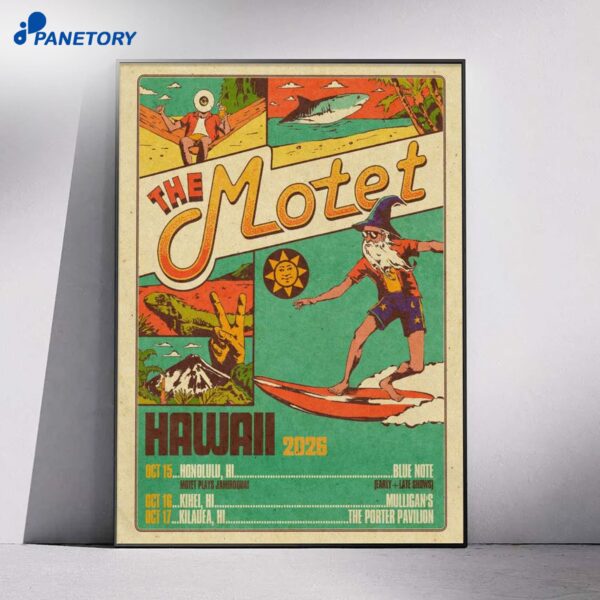 The Motet Hawaiian Island Tour 2026 Poster