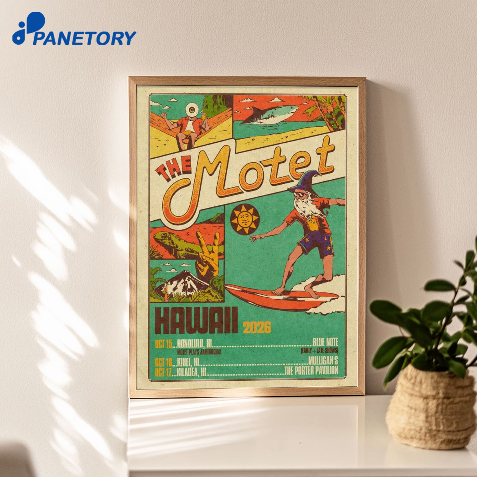 The Motet Hawaiian Island Tour 2026 Poster The Motet Hawaiian Island Tour 2026 Poster