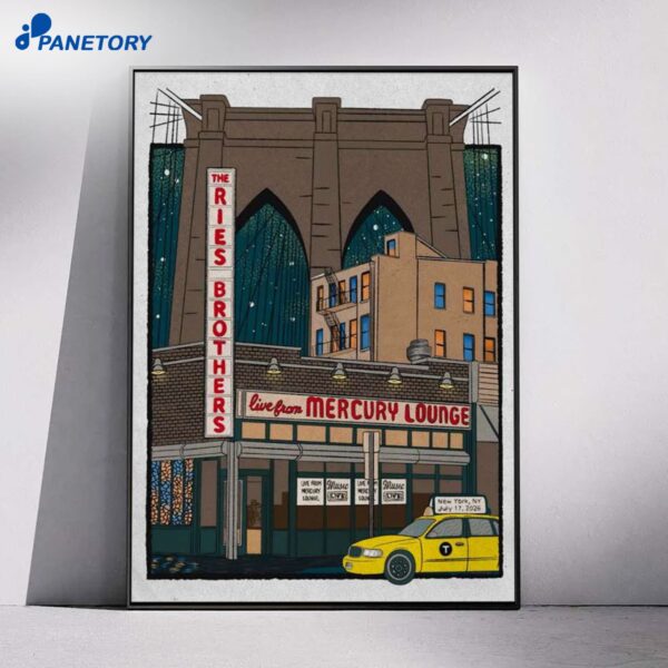 The Ries Brothers Mercury Lounge Jul 17 2026 Poster