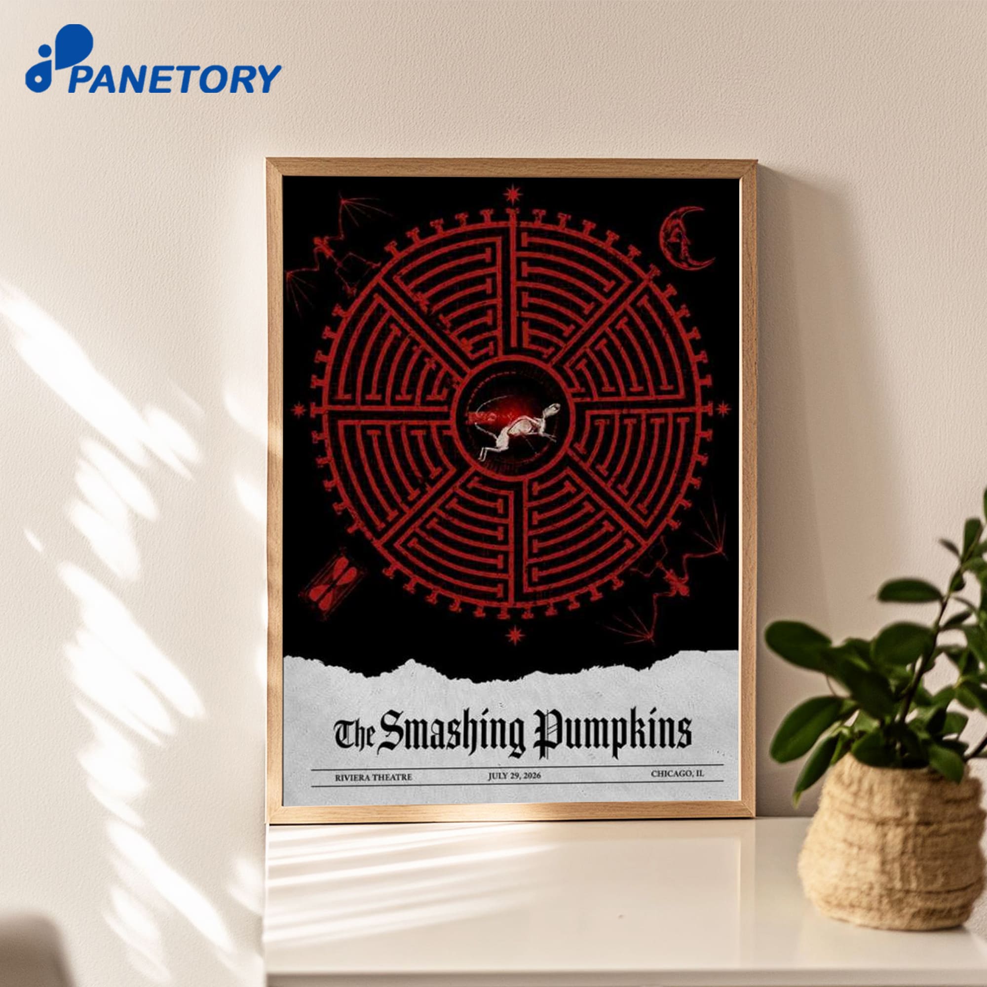 The Smashing Pumpkins Riviera Theatre Chicago Illinois Concert Jul 29 2026 Poster The Smashing Pumpkins Riviera Theatre Chicago Illinois Concert Jul 29 2026 Poster