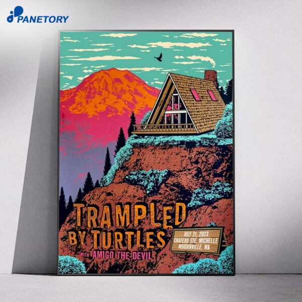 Trampled By Turtles Woodinville WA Jul 21 2023 Poster