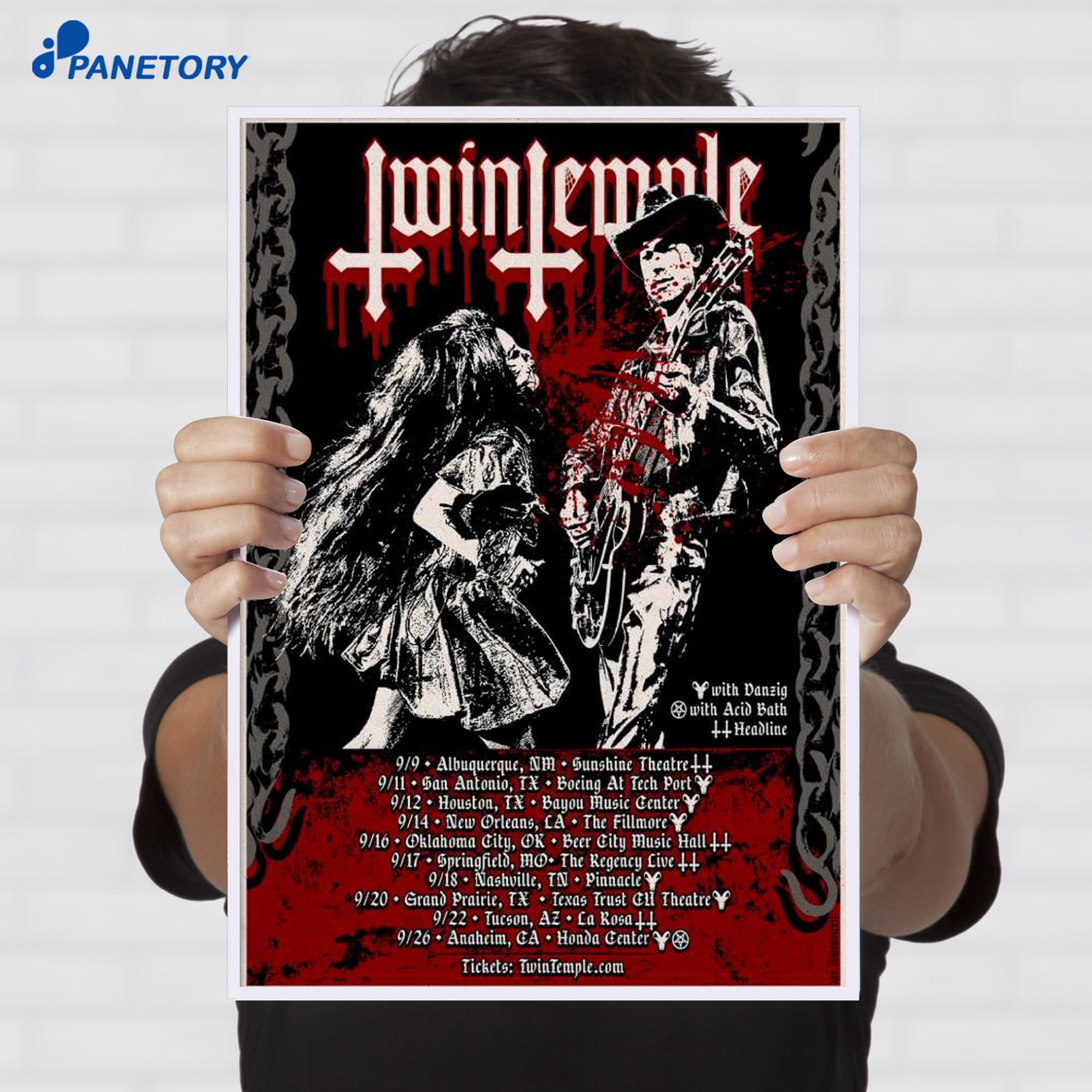 Twin Temple Tour 2026 Poster Twin Temple Tour 2026 Poster