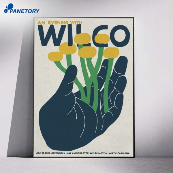 Wilco Greenfield Lake Amphitheater Wilmington NC Jul 13 2026 Poster