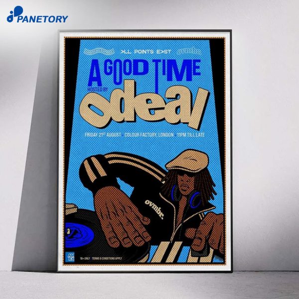 A Good Time Hosted By Odeal London Live Concert Event Tour Aug 21 2026 Poster