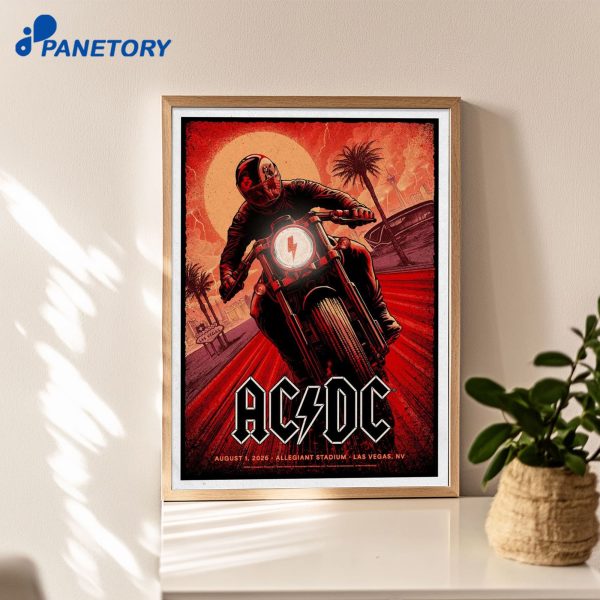 ACDC Allegiant Stadium Aug 1 2026 Poster