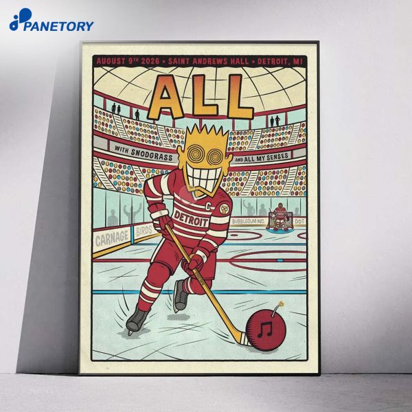 All Detroit MI Aug 9 2026 Tour Poster