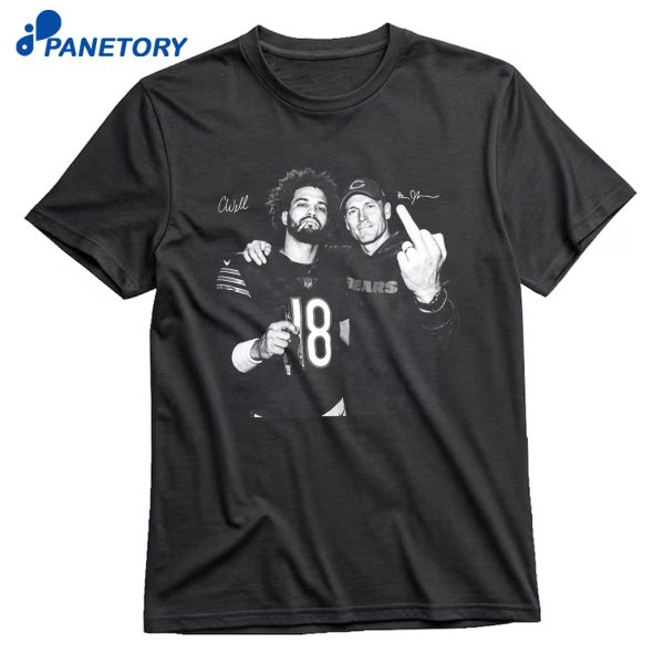 Caleb Williams Ben Johnson Flipping Off T-Shirt