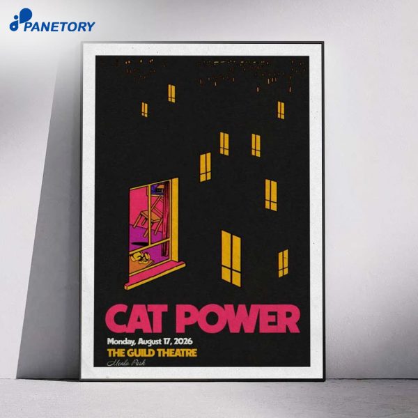 Cat Power The Guild Theatre Menlo Park CA Aug 17 2026 Poster