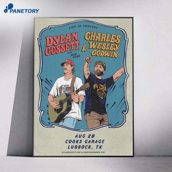 Charles Wesley Godwin And Dylan Gossett Lubbock Aug 28 2026 Poster