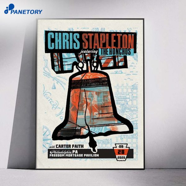 Chris Stapleton Camden NJ Aug 28 2026 Poster