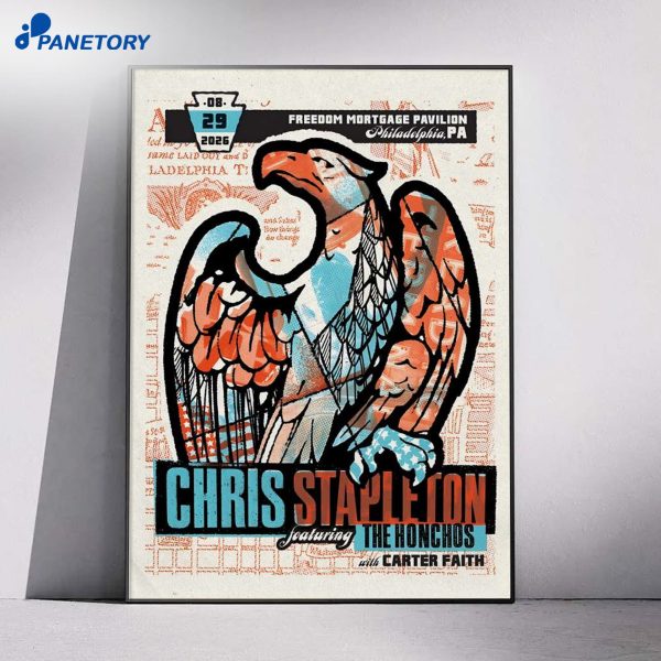Chris Stapleton Camden NJ Aug 29 2026 Poster