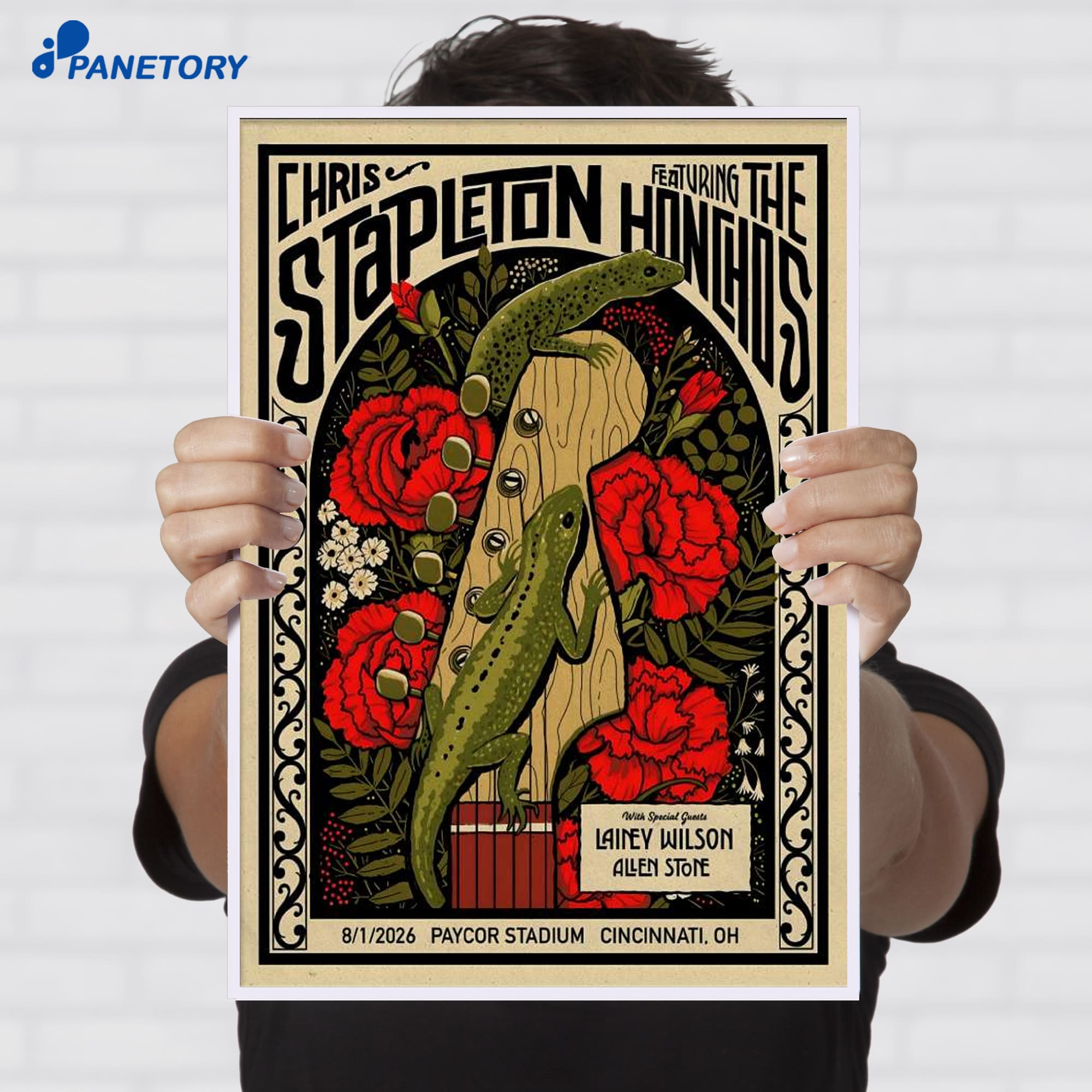 Chris Stapleton Paycor Stadium Cincinnati Oh Aug 1 2026 Poster Chris Stapleton Paycor Stadium Cincinnati Oh Aug 1 2026 Poster