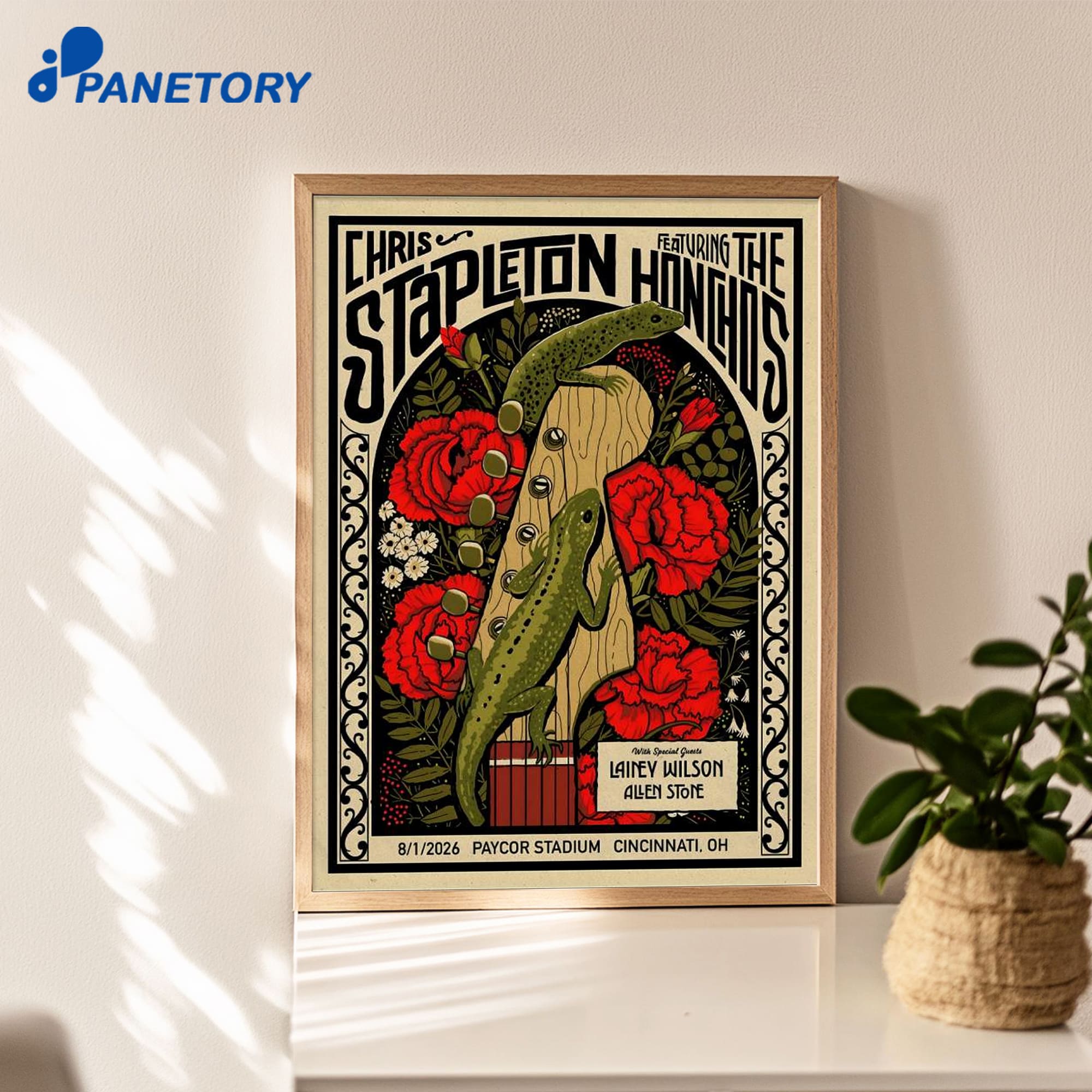 Chris Stapleton Paycor Stadium Cincinnati Oh Aug 1 2026 Poster Chris Stapleton Paycor Stadium Cincinnati Oh Aug 1 2026 Poster