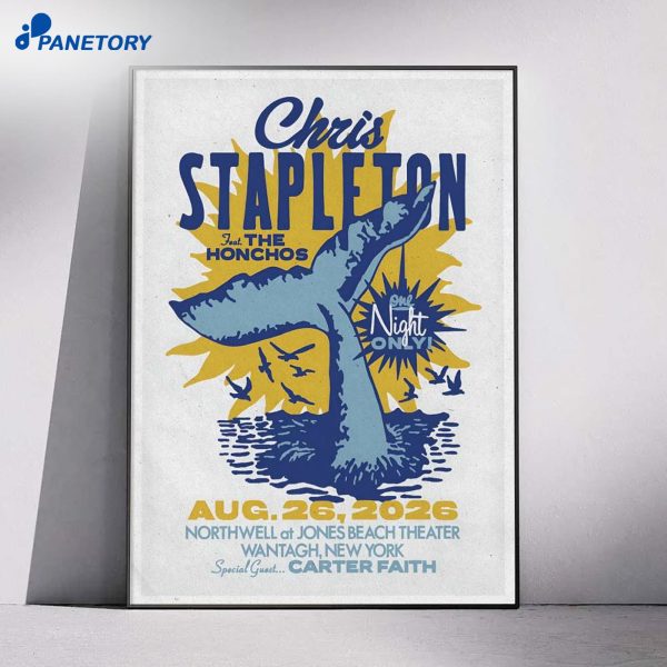 Chris Stapleton Wantagh Tour Aug 26 2026 Poster