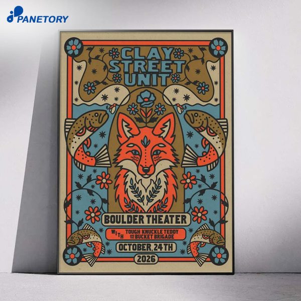 Clay Street Unit Boulder Theater Boulder CO Oct 24 2026 Poster