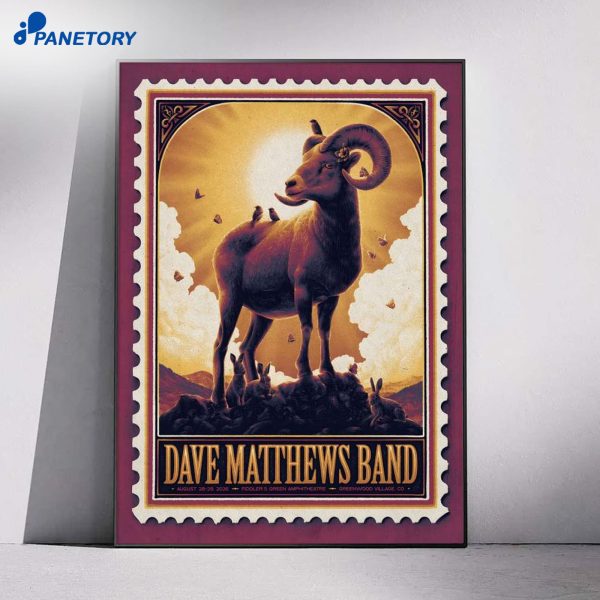 Dave Matthews Band Fiddler's Green Amphitheatre Greenwood Village CO Aug 28-29 2026 Poster