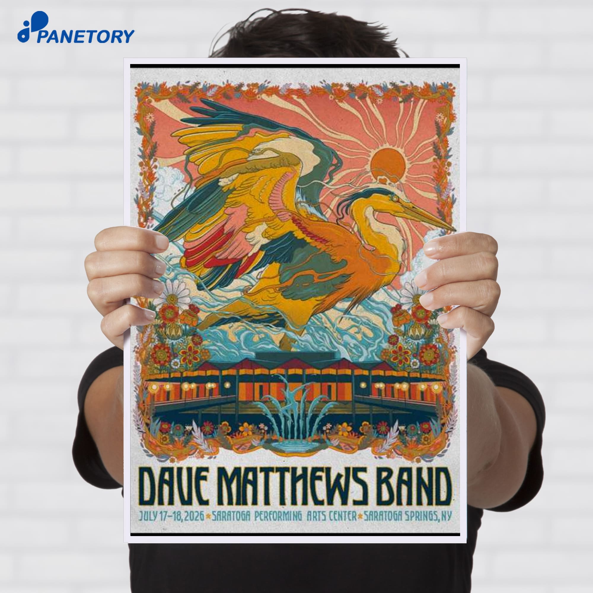 Dave Matthews Band Saratoga Springs Event Jul 17-18 2026 Poster Dave Matthews Band Saratoga Springs Event Jul 17-18 2026 Poster