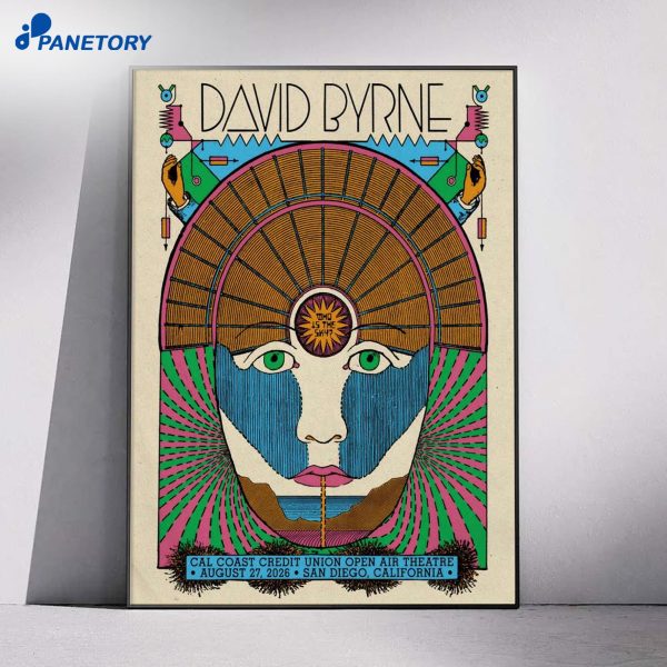 David Byrne San Diego Event Aug 27 2026 Poster