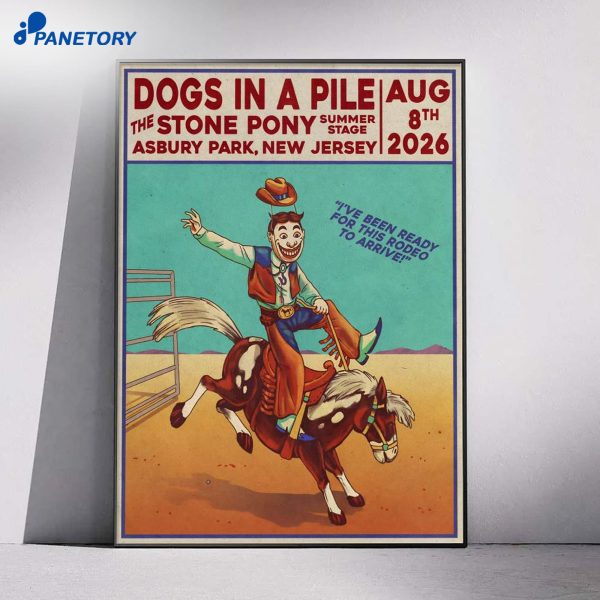 Dogs A Pile Stone Pony Summer Stage Asbury Park NJ Aug 8 2026 Poster
