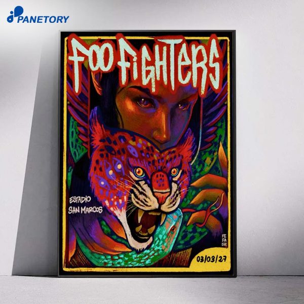 Foo Fighters Lima Peru Mar 3 2027 Poster