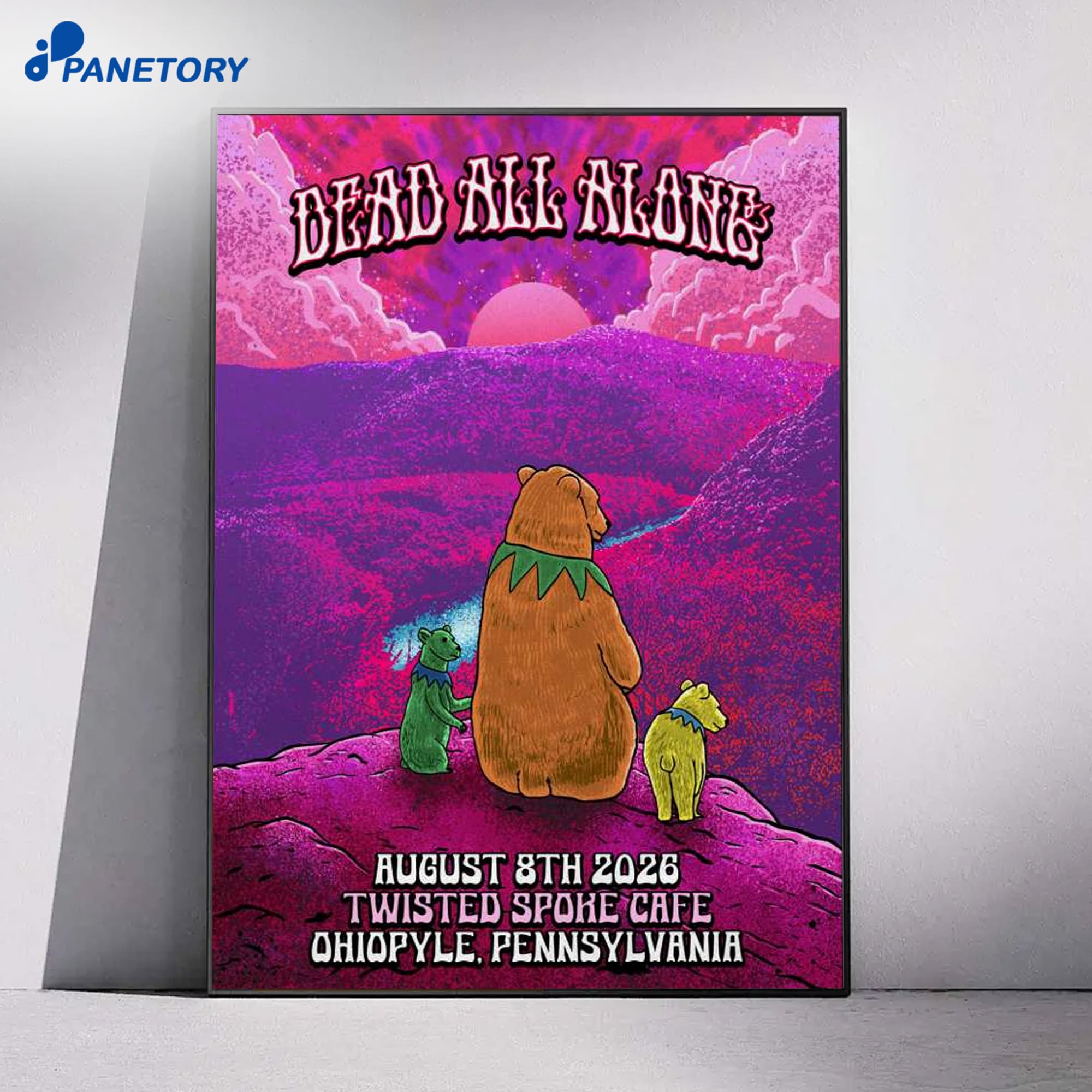Grateful Dead Dead All Along Ohiopyle Pa Aug 8 2026 Poster Grateful Dead Dead All Along Ohiopyle Pa Aug 8 2026 Poster